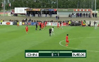 國足U16半場0-1落后墨西哥，鄺兆鐳威脅，張伯霖射門被撲。