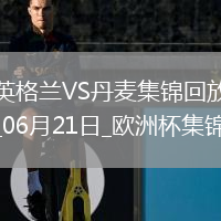 06月21日歐洲杯小組賽C組第2輪丹麥vs英格蘭進球視頻